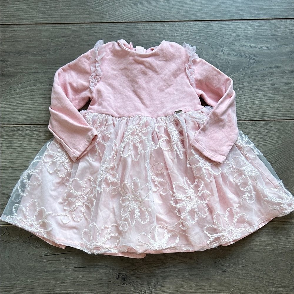 Mayoral Pink Floral Lace Kids Dress 18 Month